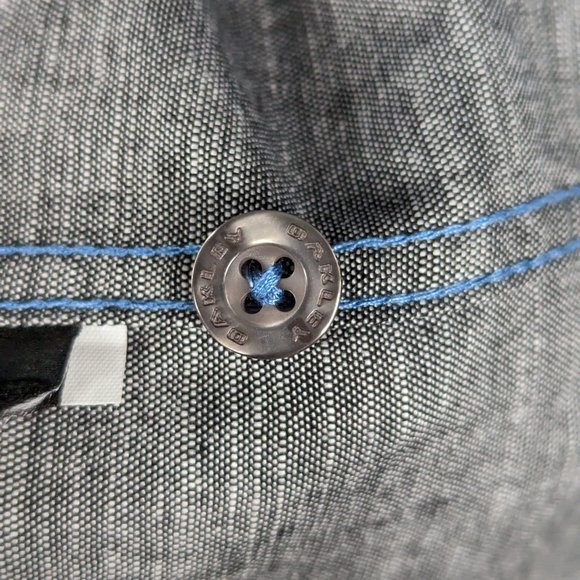 Oakley* Men's Short Sleeve Button Down‎ Curved Hem Chest Pocket Shirt~ Medium - Picture 7 of 11